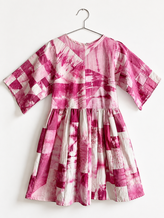 Patchwork · Grana Cochinilla · Vestido